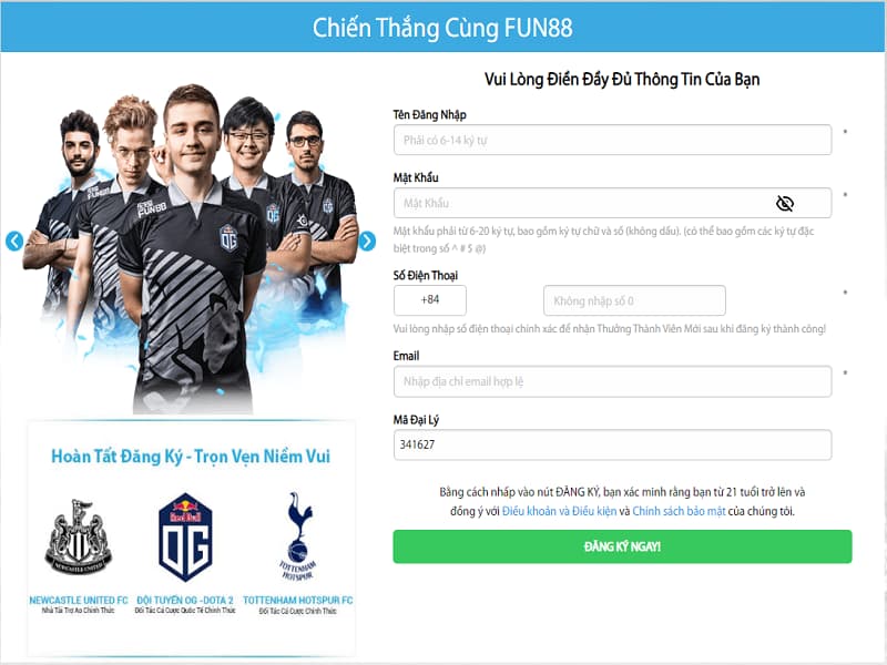 Cách tạo tài khoản cá độ bóng đá