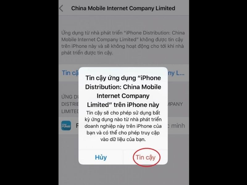 Bước xác nhận