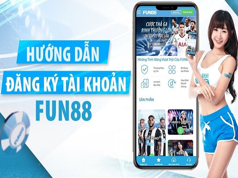 Cách đăng ký tài khoản trên fun88 mobile