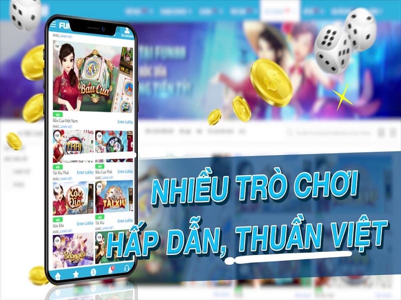 Nhà cái Fun88 có danh sách các thể loại game cá cược cực phong phú
