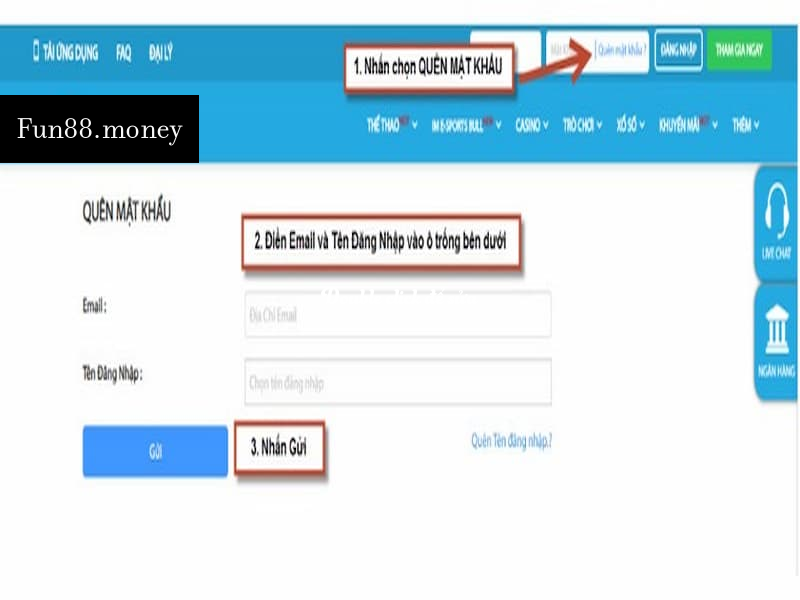 Fun88 Bet Hướng dẫn đăng nhập vào Fun88 Bet bằng điện thoại