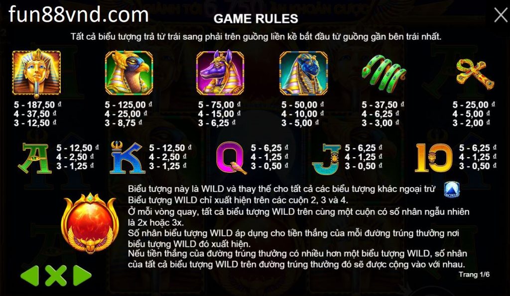 Cách tham gia chơi trò chơi game slot Vận May Của Giza Fun88